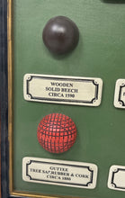 Load image into Gallery viewer, VTG The Development Of The Golf Ball Framed 3D Historic Wall Plaque 1500-1900
