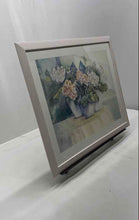 Load image into Gallery viewer, Daylilies Matted Framed Table Top Still Life Floral Signed Wall Decor Art Print
