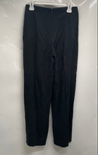 Load image into Gallery viewer, Banana Republic Womens Black Pleated Front Wide-Leg Trouser Pants Size 4
