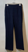 Load image into Gallery viewer, Express Womens Blue Flat Front High-Rise Bootcut Leg Trouser Pants Size XS
