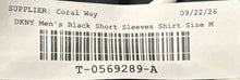 Load image into Gallery viewer, DKNY Mens Black Short Sleeves Collared Polo Shirt Size Medium
