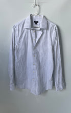 Load image into Gallery viewer, Express Mens White Print Slim 1MX Long Sleeve Collared Button-Up Shirt Size M
