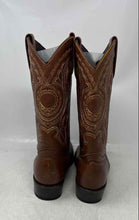 Load image into Gallery viewer, D'Jesus Womens Brown Faux Leather Pull-On Cowgirl Western Boots Size 6.5
