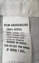 Load image into Gallery viewer, Lauren Ralph Lauren Mens Gray Printed Straight Leg Dress Pants Size 30WX30L
