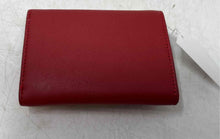 Load image into Gallery viewer, Aldo Womens Red Leather Credit Card Slots Trifold Wallet With Tag
