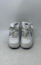 Load image into Gallery viewer, Nike Kids Court Borough Mid 2 CD7782-113 White Blue Sneaker Shoes Size 4Y
