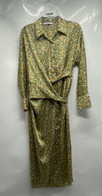 Load image into Gallery viewer, Zara Womens Multicolor Floral Long Sleeve Collared Midi Shirt Dress Size M
