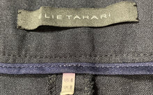 Load image into Gallery viewer, Elie Tahari Womens Black Flat Front Pockets Straight Leg Dress Pants Size 4
