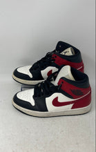 Load image into Gallery viewer, Nike Womens Air Jordan 1 Mid BQ6472-160 Black White Red Sneakers Shoes Size 7
