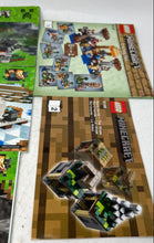 Load image into Gallery viewer, Lot Of 6 Pcs Assorted Lego Minecraft Large Print Instruction Manuals For Age 3+
