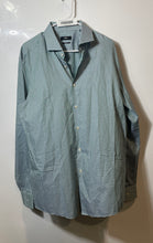 Load image into Gallery viewer, Hugo Boss Mens Green Check Cotton Sharp Fit Dress Shirt Size 17.5 36/37
