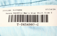 Load image into Gallery viewer, Banana Republic Mens Blue Camden Fit Long Sleeve Button-Up Shirt Size Small
