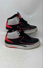 Load image into Gallery viewer, Nike Mens Air Jordan 2 Retro Black Gray Orange Lace-Up Sneaker Shoes Size 9
