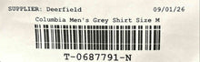 Load image into Gallery viewer, Columbia Mens Gray Geometric Short Sleeve Collared Golf Polo Shirt Size Medium
