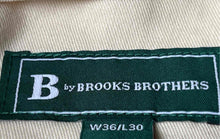 Load image into Gallery viewer, B By Brooks Brothers Mens Khaki Button Front Belt Loops Chino Pants Sz 36W X 30L
