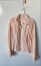 Load image into Gallery viewer, Tommy Hilfiger Womens Orange White Striped Print Cotton Button-Up Shirt Size 10
