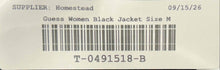 Load image into Gallery viewer, Guess Womens Black Denim Long Sleeve Chest Pockets Button Front Jacket Size M
