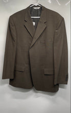 Load image into Gallery viewer, Versini Mens Green Long Sleeve Single-Breasted Three-Button Blazer Size 44S
