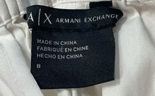 Load image into Gallery viewer, Armani Exchange Womens White Flat Front Adjustable Bow Paperbag Shorts Size 8

