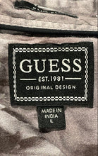 Load image into Gallery viewer, Guess Mens Gray Wayco Floral Short Sleeve Collared Button-Up Shirt Size Large
