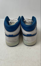 Load image into Gallery viewer, Nike Mens Air Jordan 1 Mid FN5215-141 White Blue Lace-Up Sneakers Shoes Size 10
