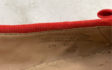 Load image into Gallery viewer, Authentic Tory Burch Womens Marion Orange Leather Ballet Flats Size 10 M Damaged
