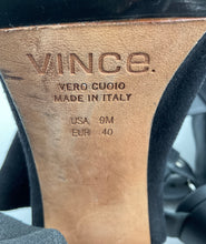 Load image into Gallery viewer, Vince Womens Addison Black Open Toe Block Ankle Booties Size 9M
