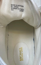 Load image into Gallery viewer, Michael Kors Womens Shea White Faux Leather High Top Sneakers Shoes Size 8M
