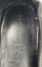 Load image into Gallery viewer, Authentic Tory Burch Womens Black Leather Ballet Flats Size 8M Damaged
