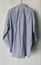 Load image into Gallery viewer, Tommy Hilfiger Mens White Blue Printed Long Sleeve Collared Dress Shirt Size L
