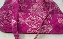 Load image into Gallery viewer, Vera Bradley Womens Pink White Paisley Print Shoulder Double Handle Tote Bag
