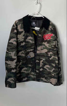 Load image into Gallery viewer, Lurking Class Mens Multicolor Camouflage Front Full-Zipper Jacket Size Large
