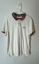 Load image into Gallery viewer, Guess Mens White Black Red Short Sleeve Collared Polo Shirt Size Large
