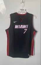 Load image into Gallery viewer, Nike Boys Black Red NBA Miami Heat Goran Dragić #7 Dri-Fit Jersey Size XL 18/20
