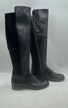 Load image into Gallery viewer, Michael Kors Womens Bromley Black Leather Knee-High Riding Boots Size 10M
