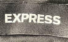 Load image into Gallery viewer, Express Womens Black Stretch Mid Rise Pockets Casual Skinny Pants Size 8R
