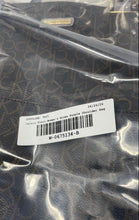 Load image into Gallery viewer, Calvin Klein Womens Brown Purple Monogram Inner Pockets Magnetic Shoulder Bag
