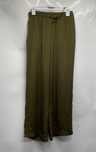 Load image into Gallery viewer, H&amp;M Womens Green Pockets Wide-Leg Drawstring Trouser Pants Size S
