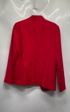 Load image into Gallery viewer, Talbots Womens Red Long Sleeve Pockets Notch Lapel Tuxedo Blazer Size 8
