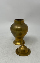 Load image into Gallery viewer, Mid Century Solid Brass Decorative Ginger Jar Urn Vase With Lid Collectible
