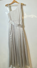 Load image into Gallery viewer, Authentic Vera Wang Womens Gray One-Shoulder Ball Gown Dress Size 8
