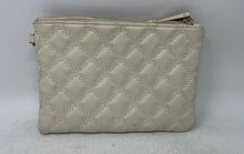 Load image into Gallery viewer, Anne Klein Womens Beige Leather Zipper Detachable Strap Wristlet Wallet
