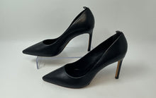 Load image into Gallery viewer, Antonio Melani Womens Lillian Black Leather Pointed Toe High Pump Heels Sz 6.5M
