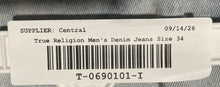 Load image into Gallery viewer, True Religion Mens Geno Blue Denim Relaxed Slim Fit Straight Leg Jeans Size 34
