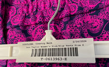 Load image into Gallery viewer, Ann Taylor Womens Pink Blue Flat Front Pockets Pull On Cropped Pants Size 6
