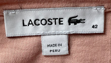 Load image into Gallery viewer, Lacoste Womens Pink Short Sleeve Crew Neck Regular Fit Pullover T-Shirt Size 42

