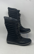 Load image into Gallery viewer, JBU By Jambu Womens Lorna Encore Black Faux Fur Lace-Up Snow Boots Size 9.5M
