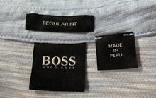 Load image into Gallery viewer, Hugo Boss Mens Light Blue Space Dye Cotton Short Sleeve Polo Shirt Size XL
