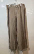 Load image into Gallery viewer, Mango Womens Beige Flat Front Slash Pocket Wide-Leg Trouser Pants Size 8
