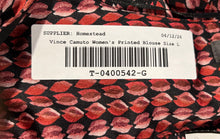 Load image into Gallery viewer, Vince Camuto Womens Multicolor Printed Long Sleeve Draped Blouse Top Size L
